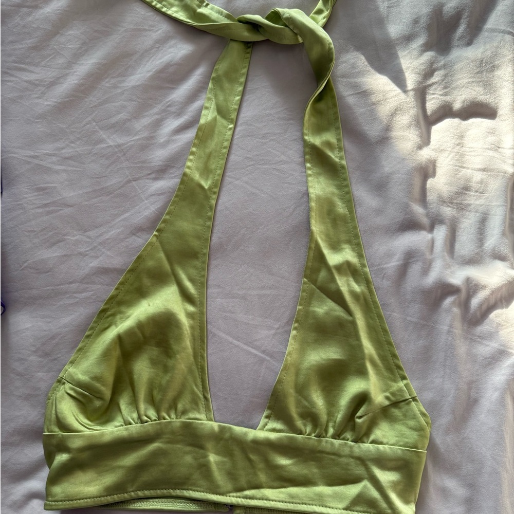 Lime Green Halter Top